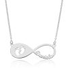 Collar Personalizado Infinito Baby Feet  Plata